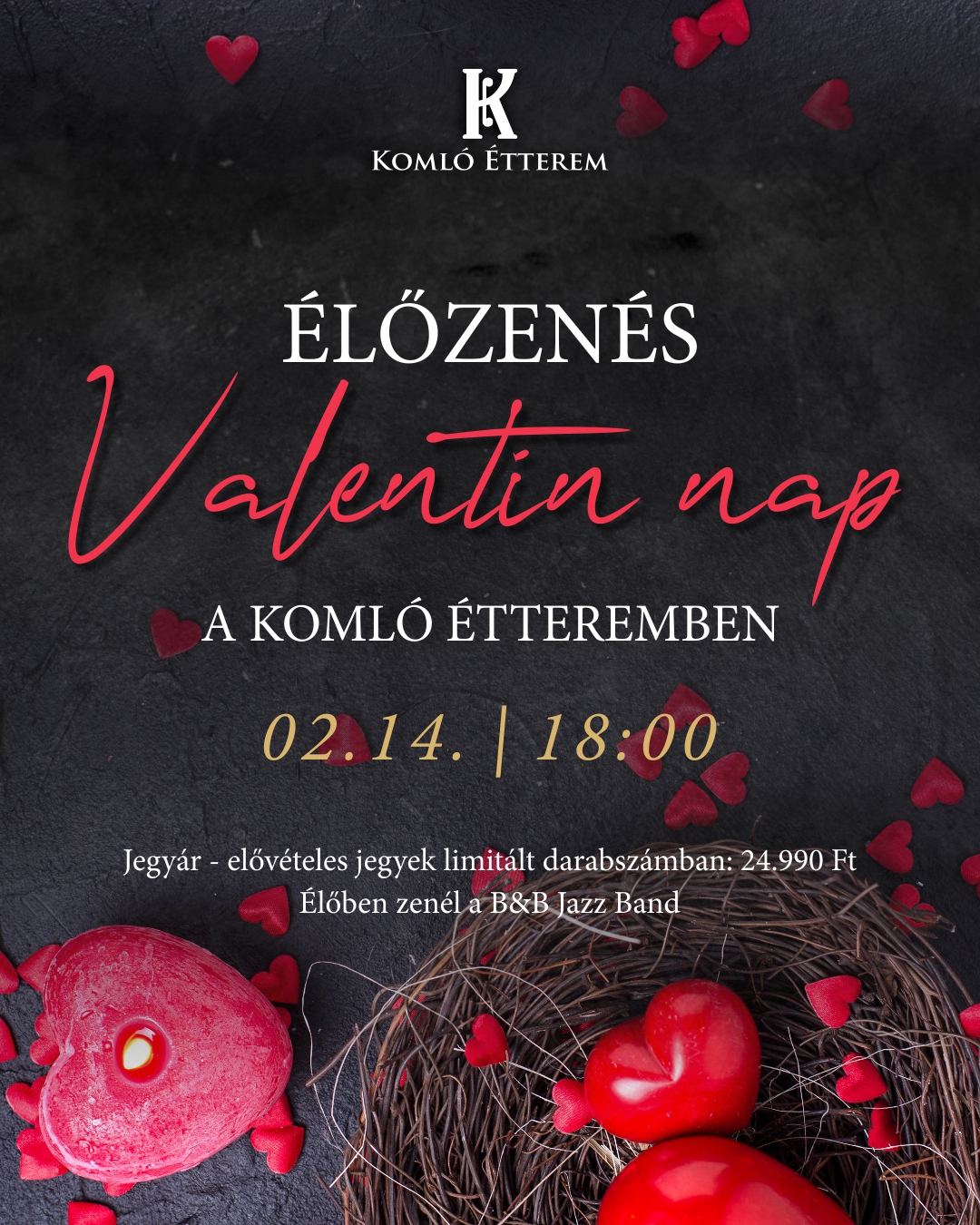 Komló Hotel étterem | Ünnepi ajánlatunk