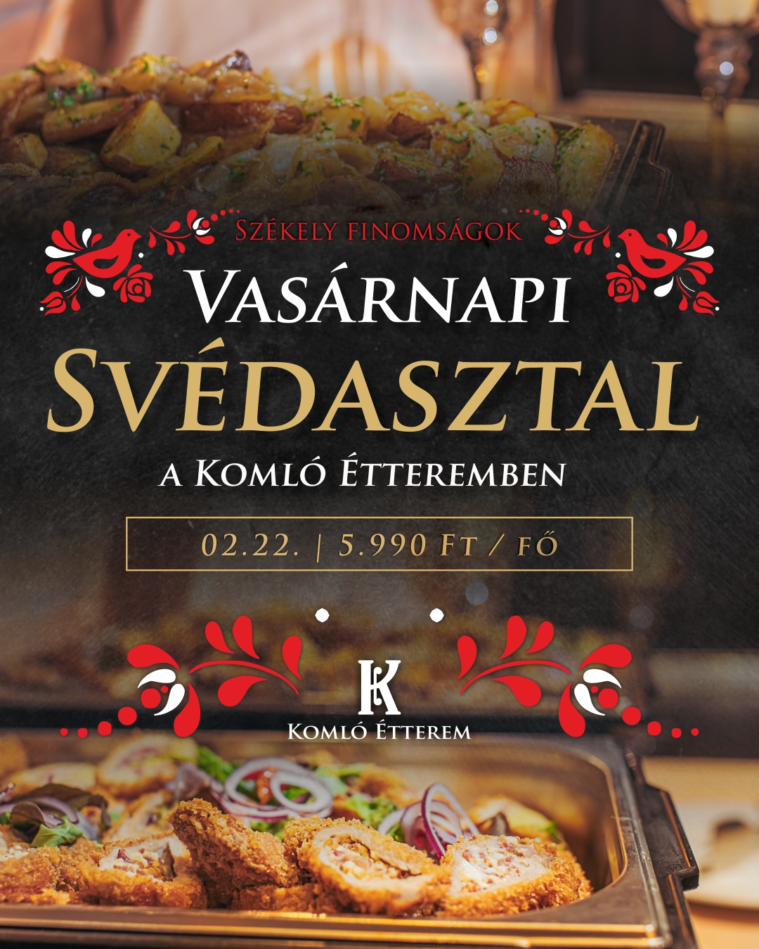 Komló Hotel étterem | Ünnepi ajánlatunk